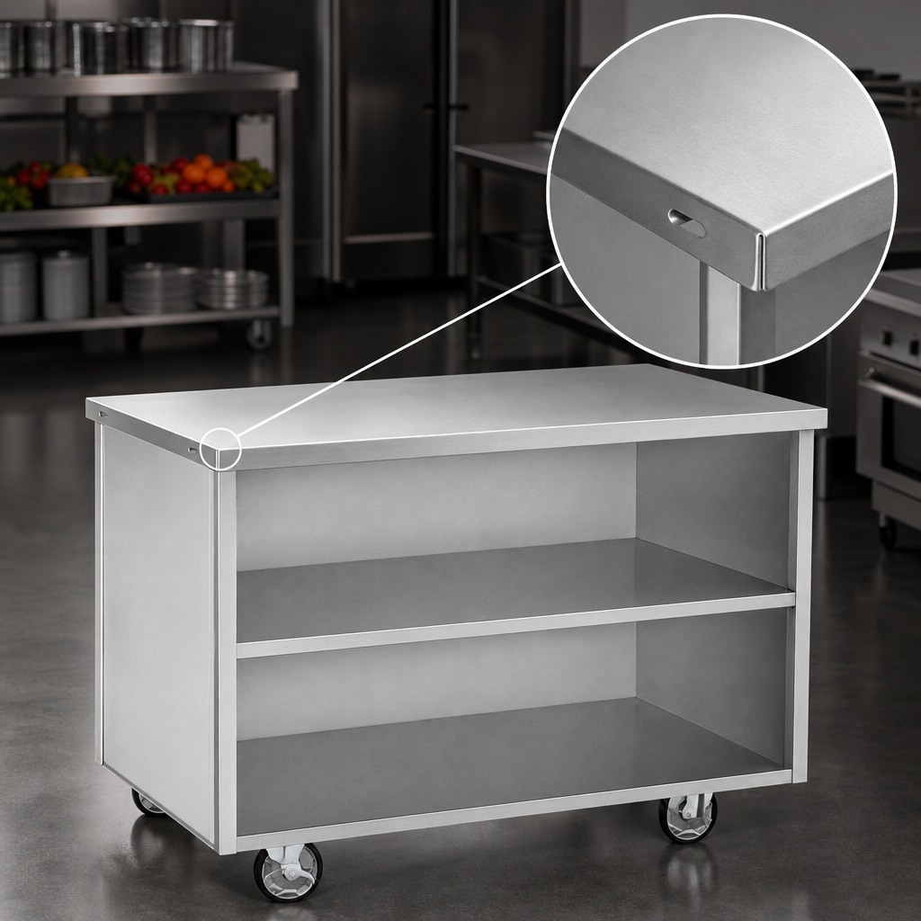 16-Gauge Stainless Steel Top