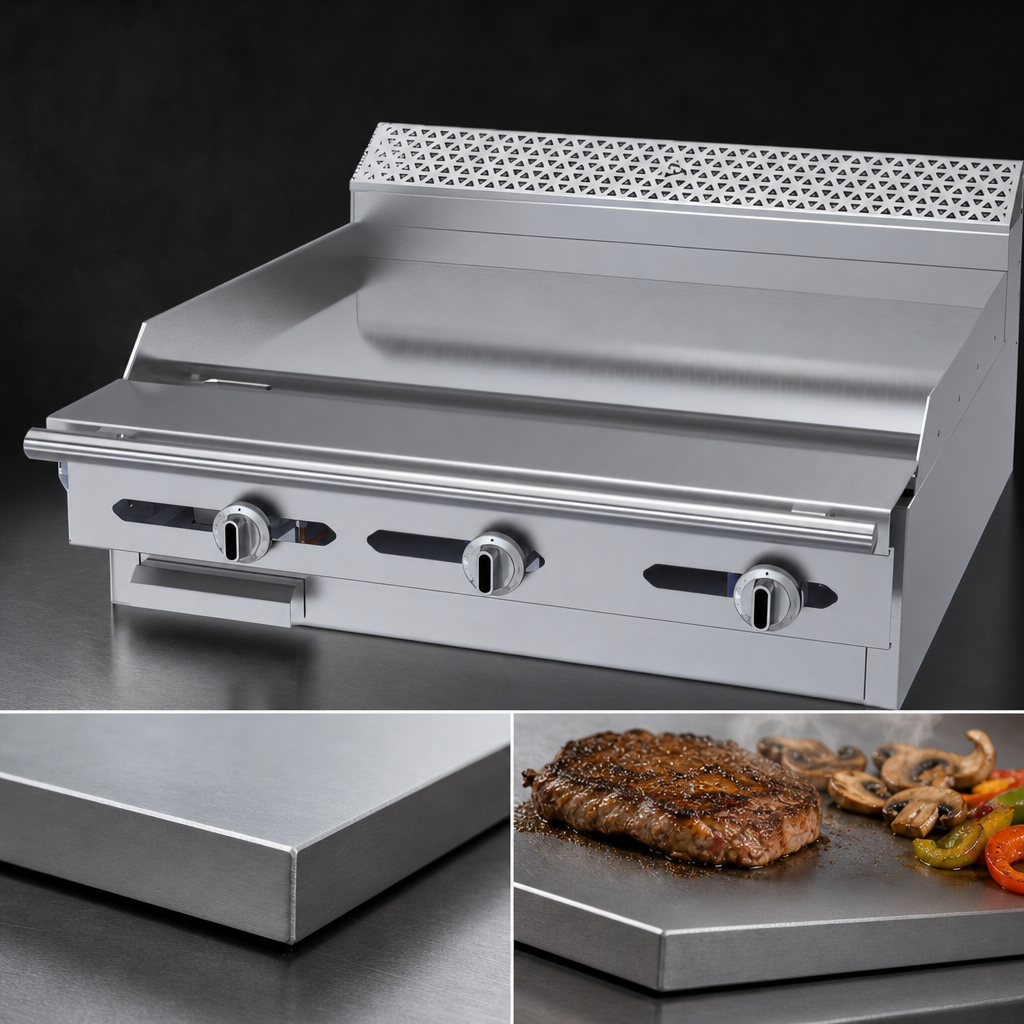 1-Inch Thick Steel Griddle Plate