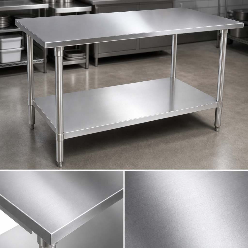 14-Gauge Stainless Steel Top
