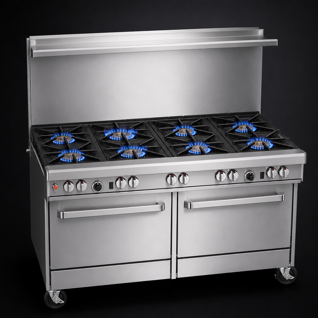 Nine Open Burners