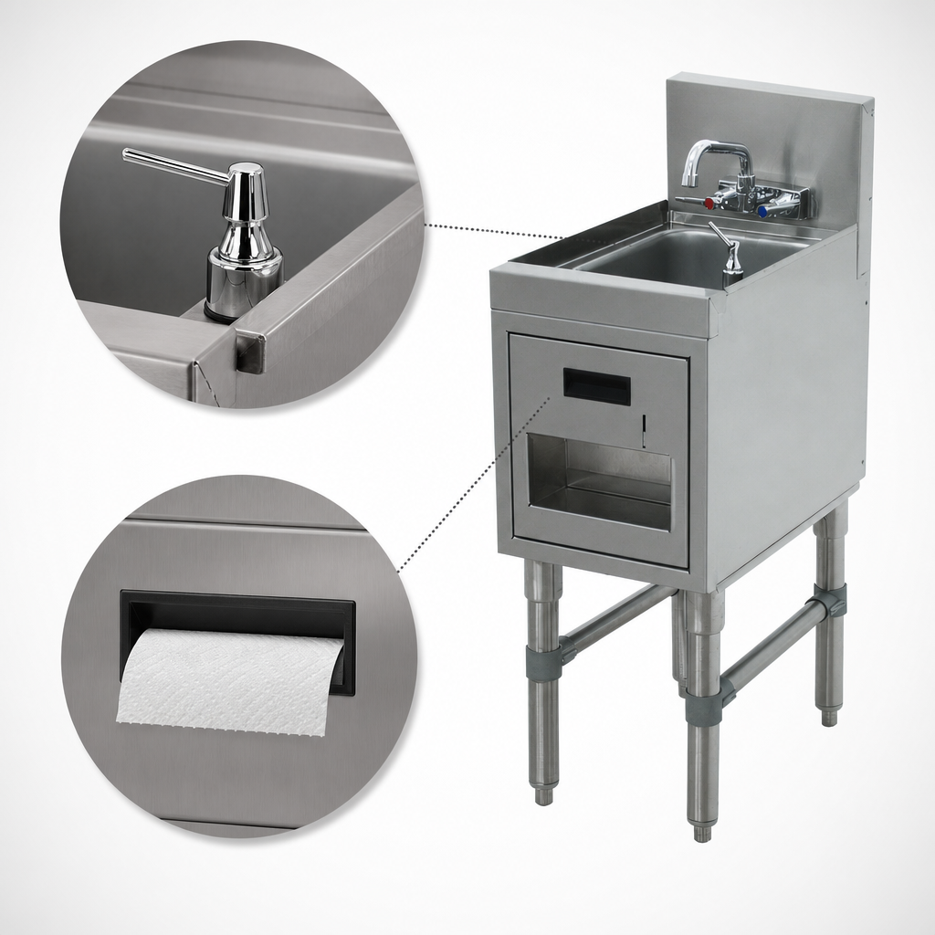 Included Soap And Towel Dispensers