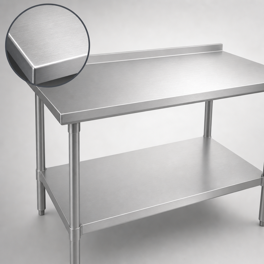 16-Gauge Stainless Steel Top