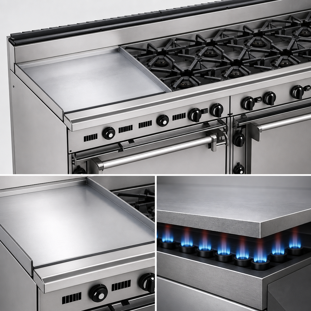 36-Inch Polished Steel Griddle