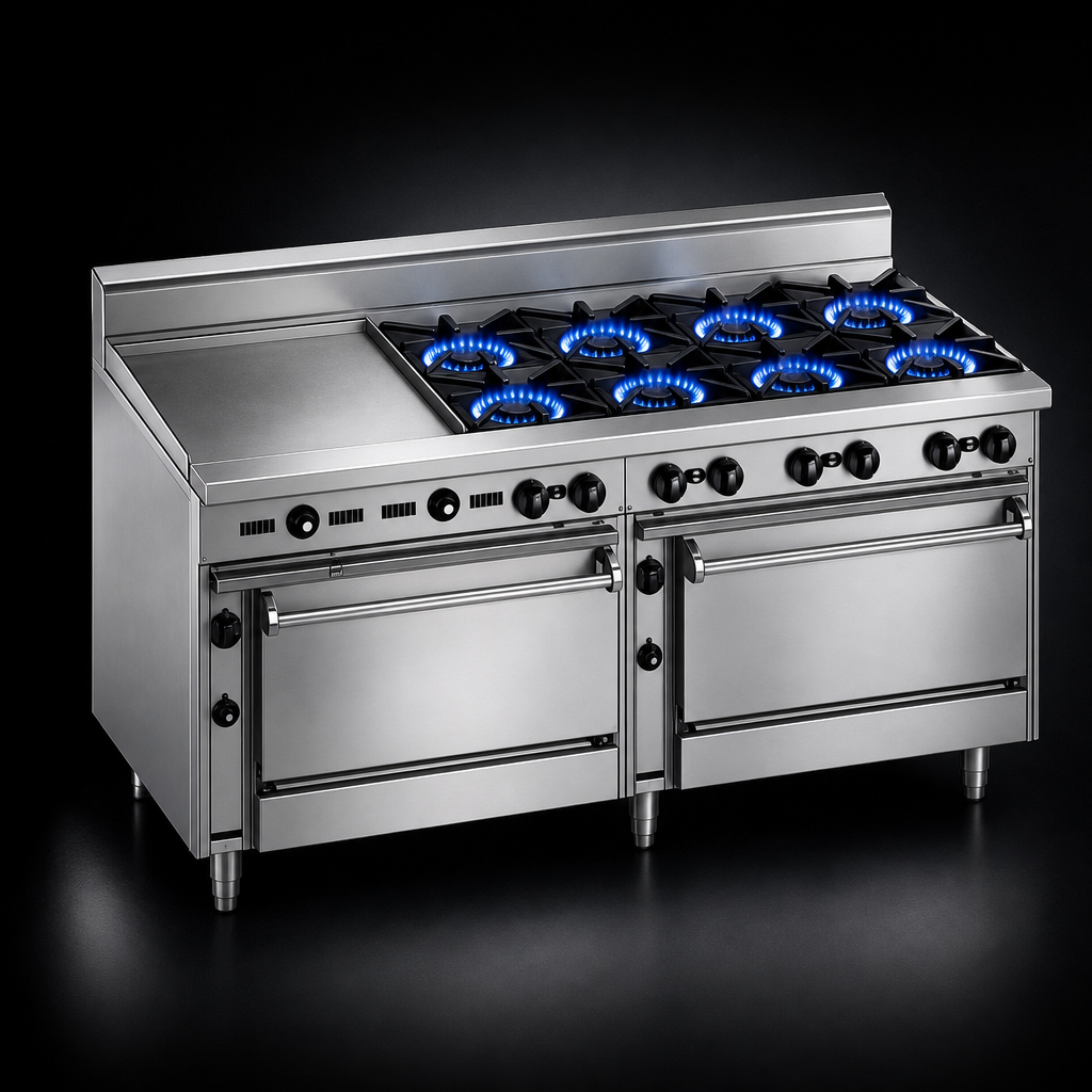 Six Open Burners