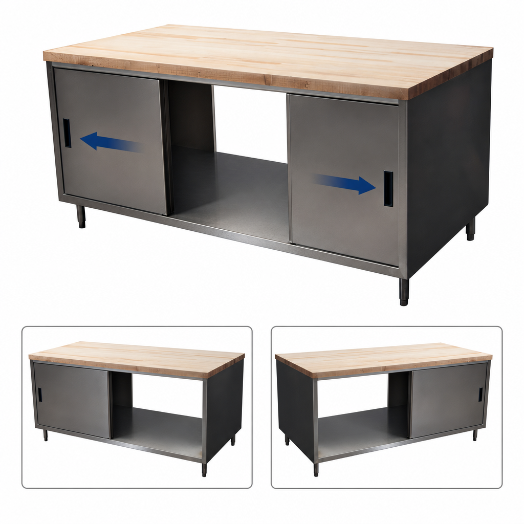 Dual-Sided Sliding Door Access