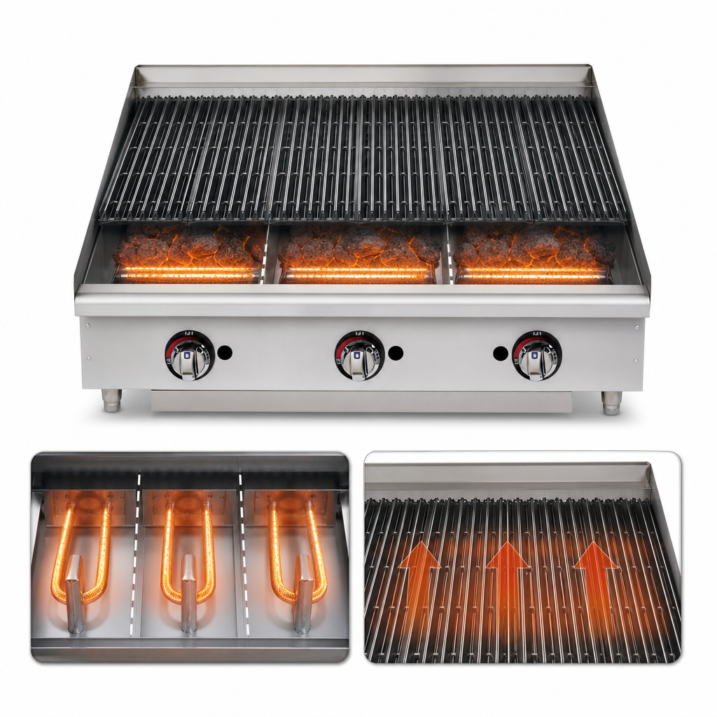 40,000 BTU Cast Iron Burners