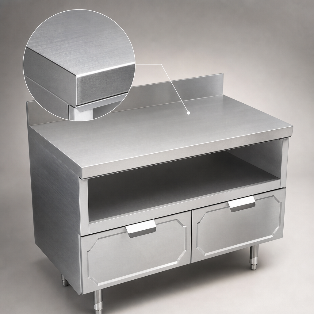 16-Gauge Stainless Steel Top