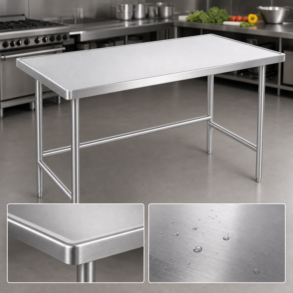 14-Gauge 304 Stainless Steel Top