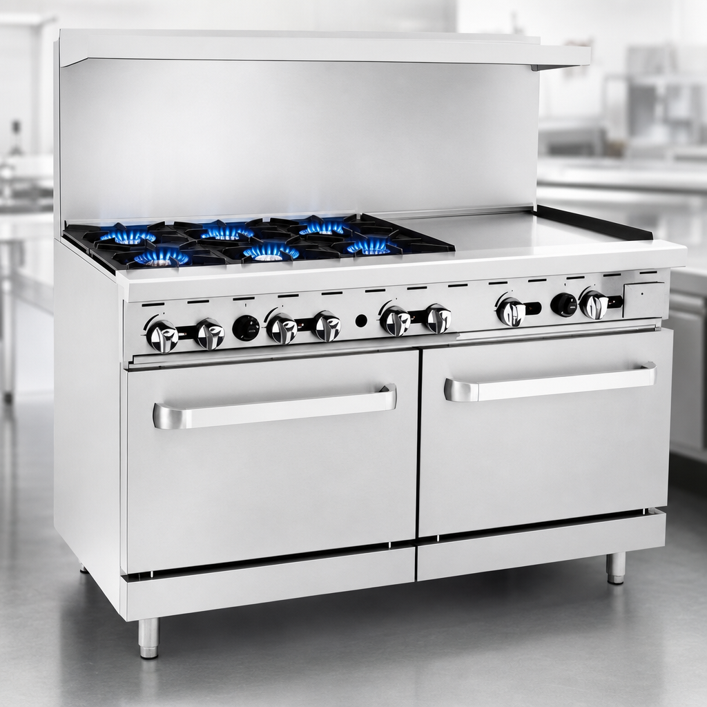 Six Open Burners