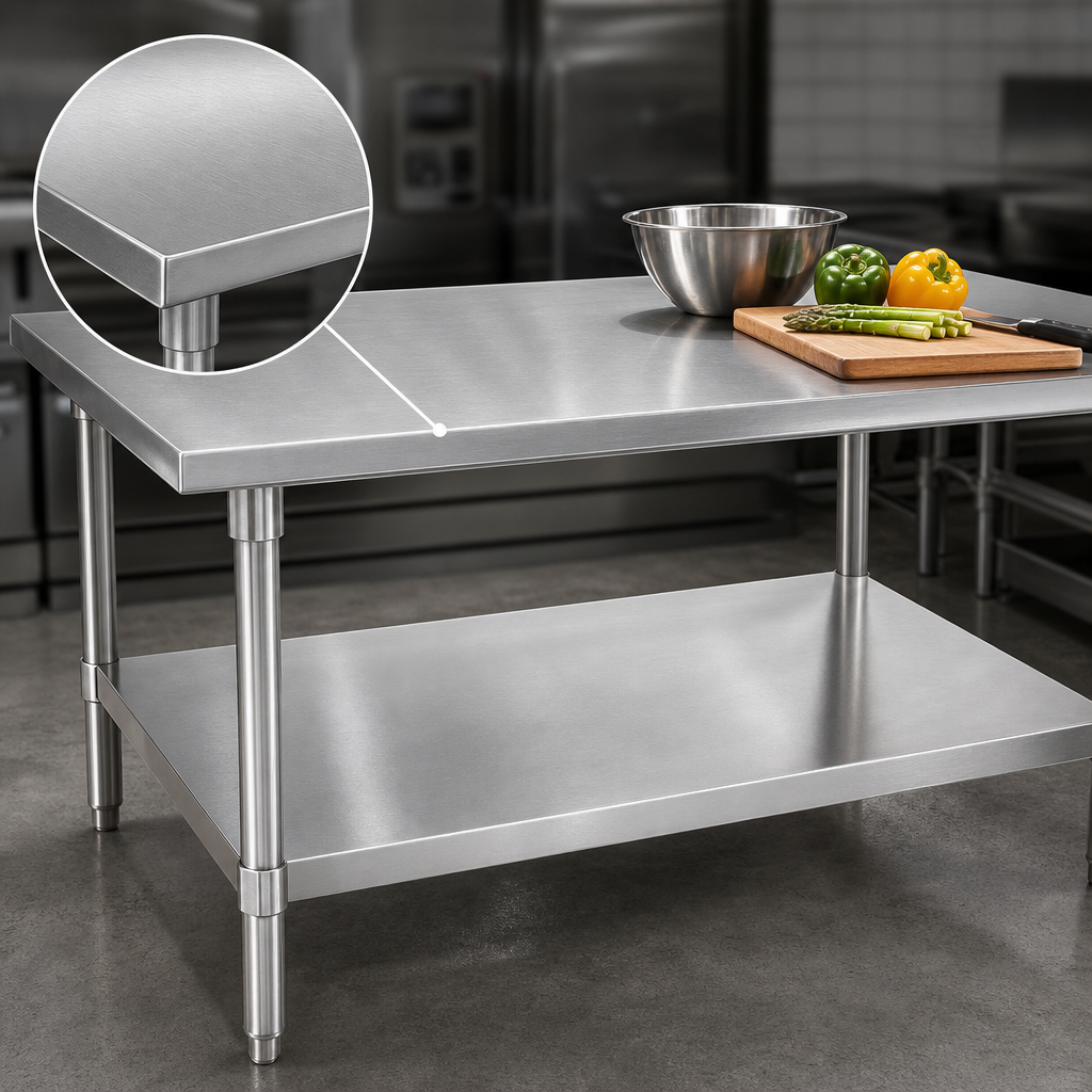 16-Gauge Stainless Steel Top