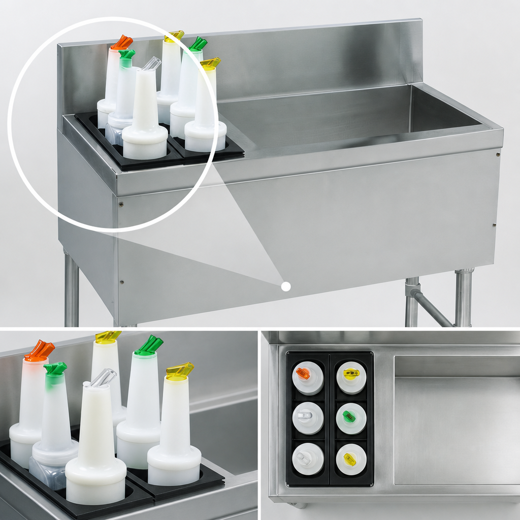 Left-Side Bottle Storage Rack