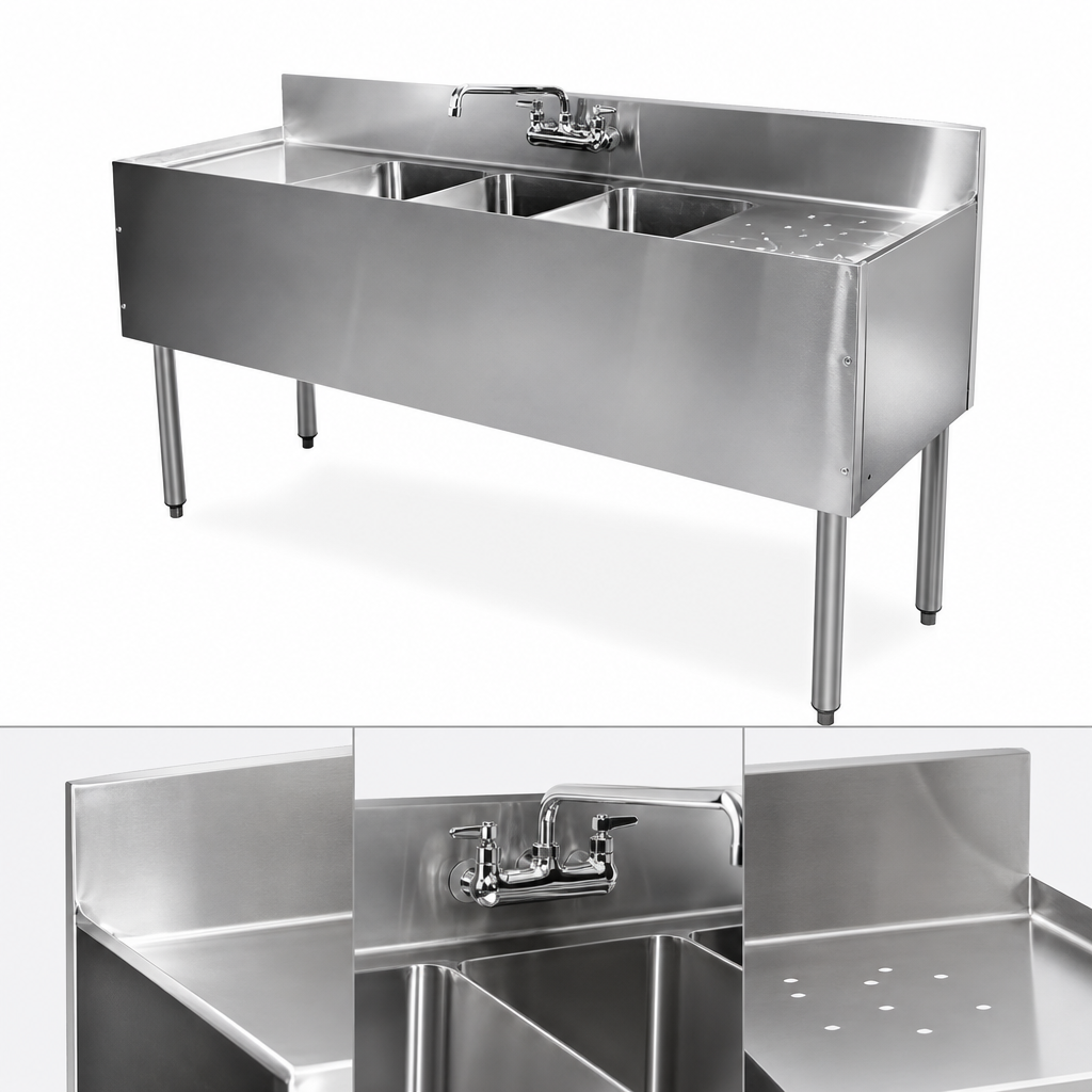 One-Piece Seamless Top & Backsplash