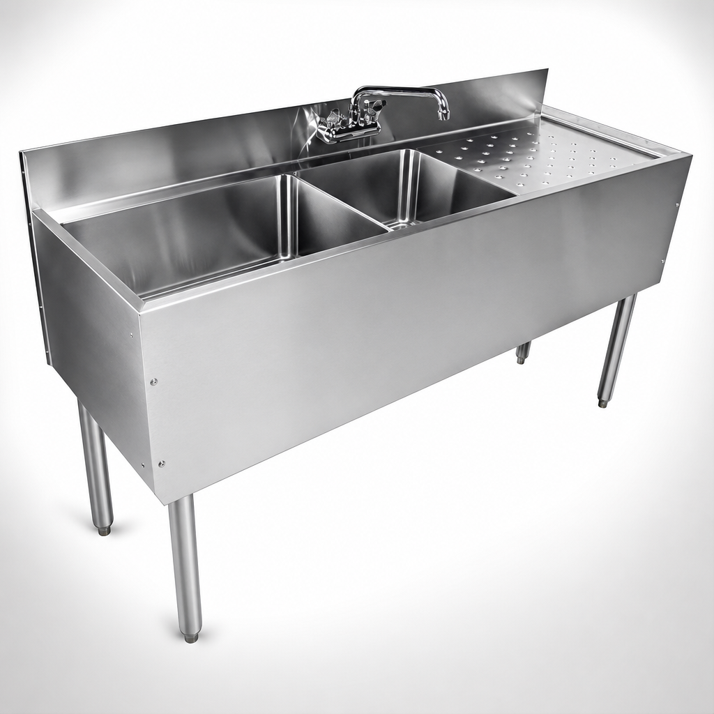 Two Fabricated Sink Compartments