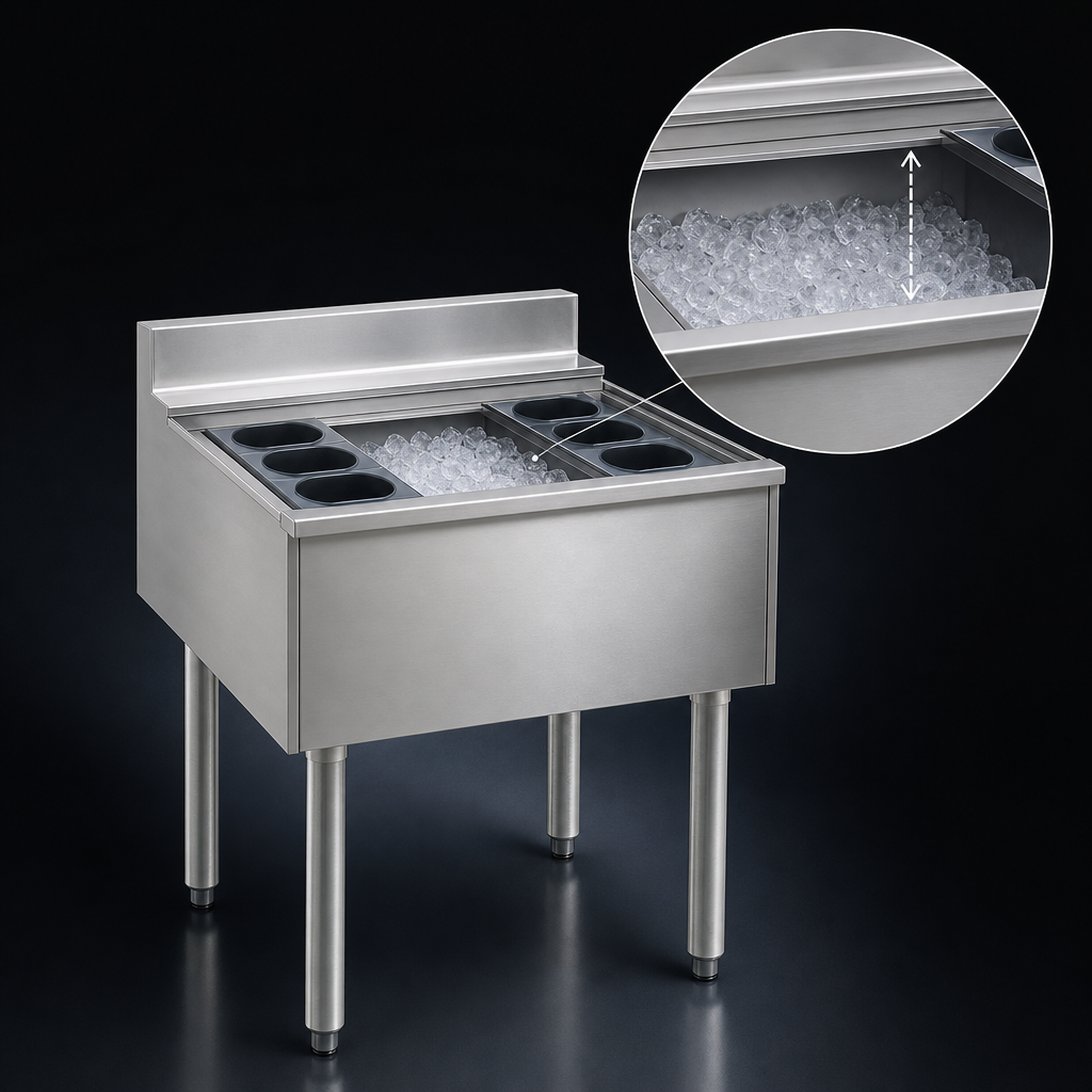 12-Inch Deep Insulated Ice Bin