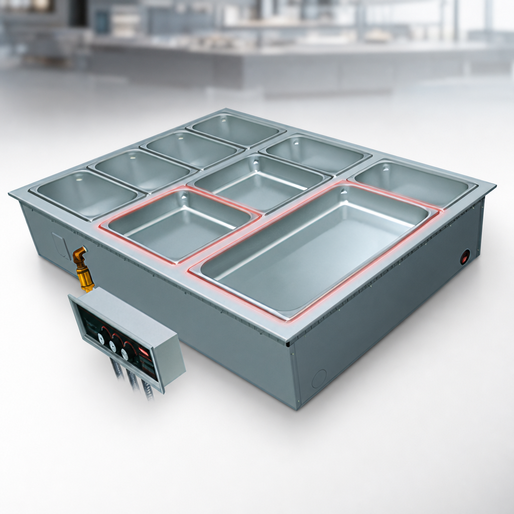 Two 4/3-Size Pan Capacity