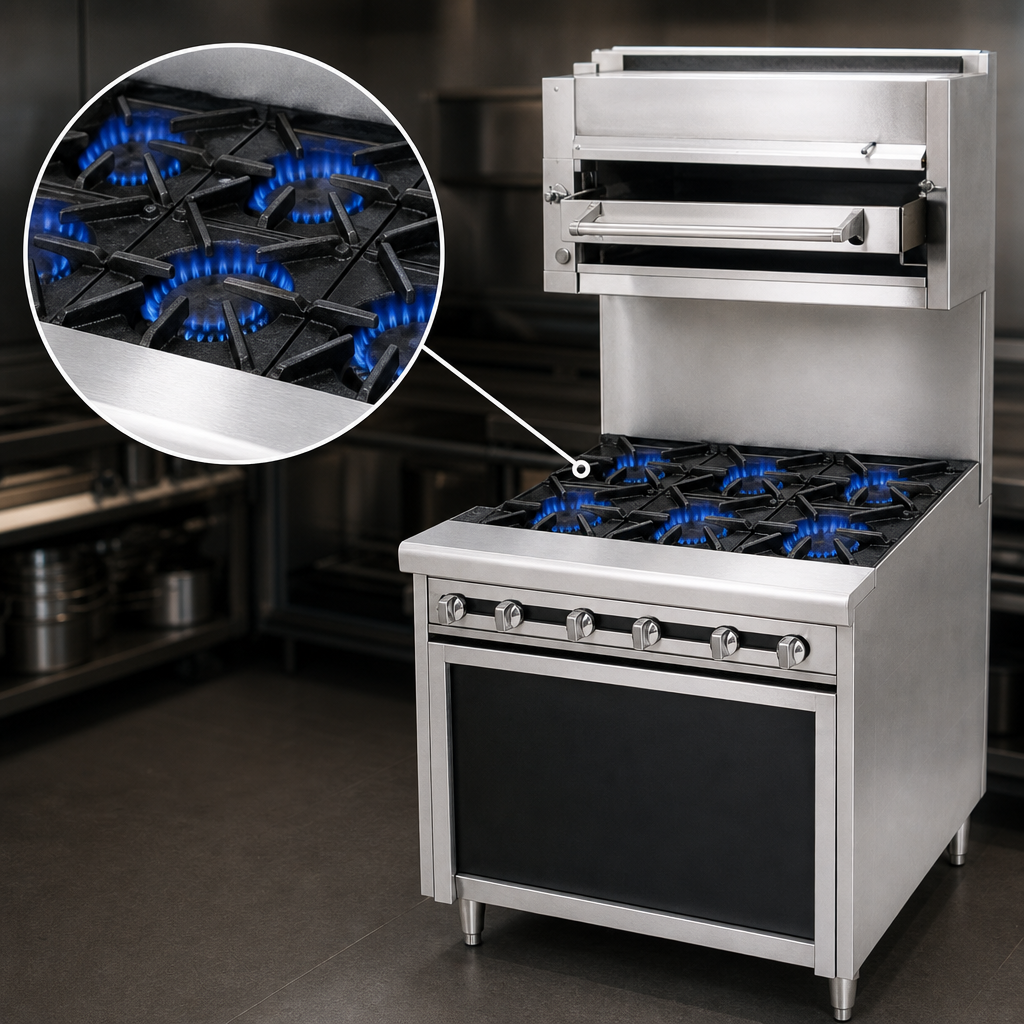 30,000 BTU/hr Cast Iron Open Burners