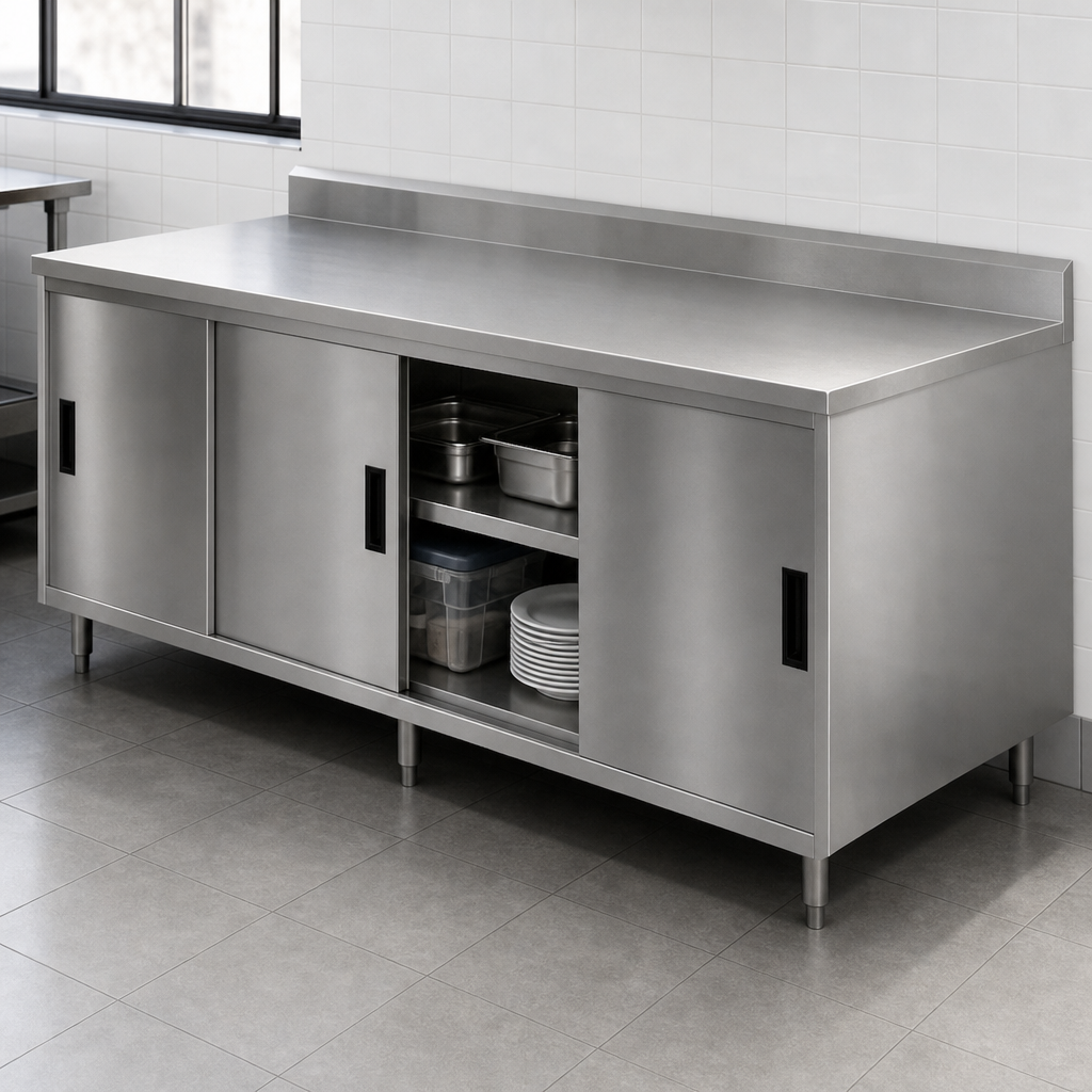 Cabinet Base with Sliding Doors