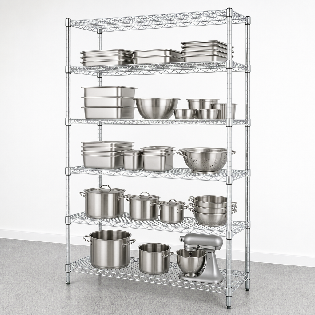 Five Wire Shelves