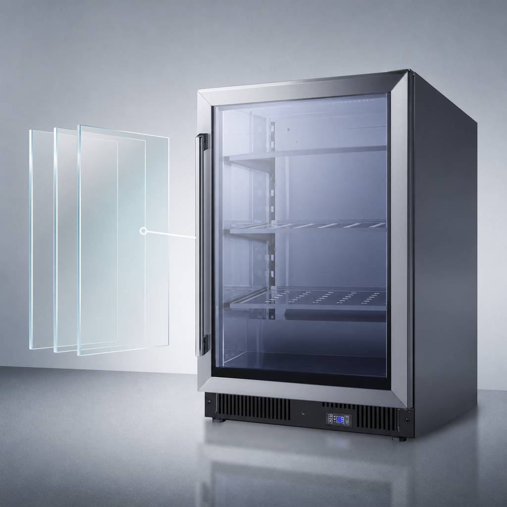Triple-Pane Tempered Glass Door