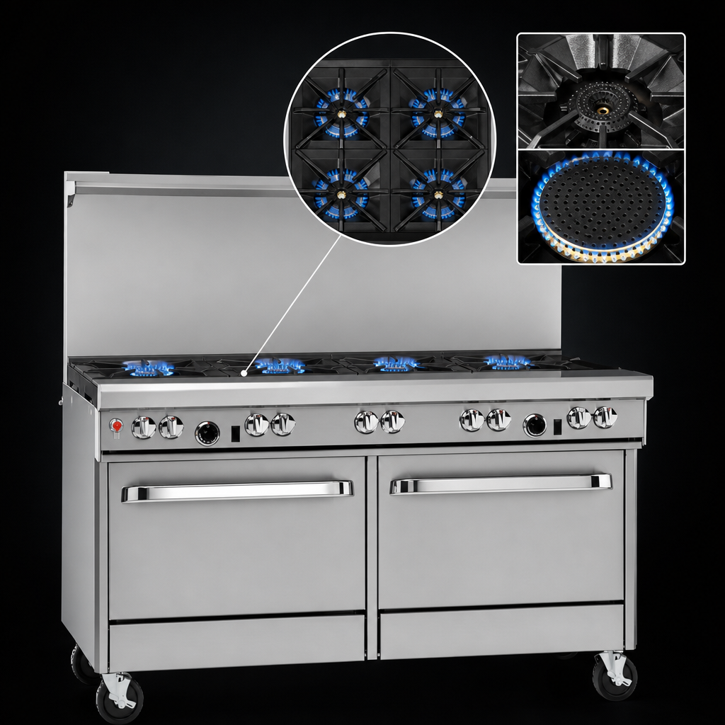 Four Open Burners