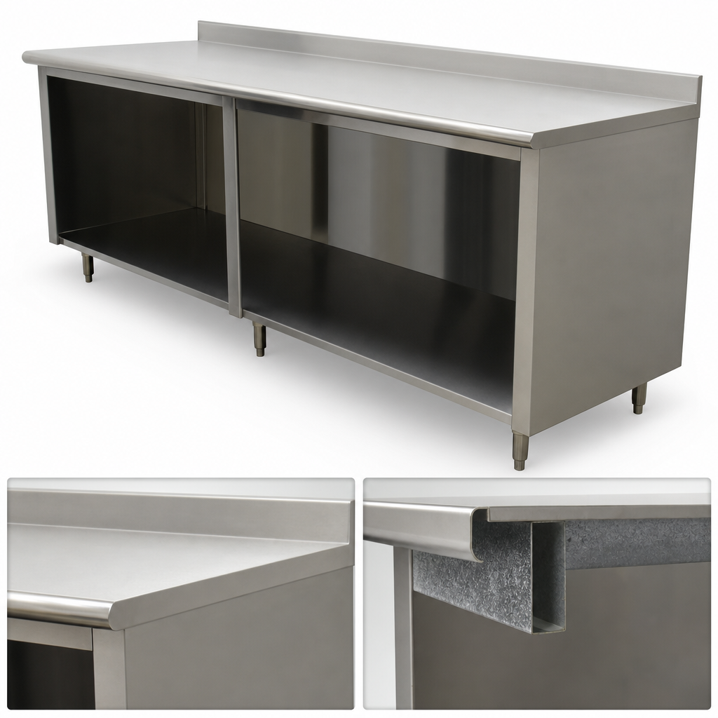 16-Gauge 304 Stainless Steel Top
