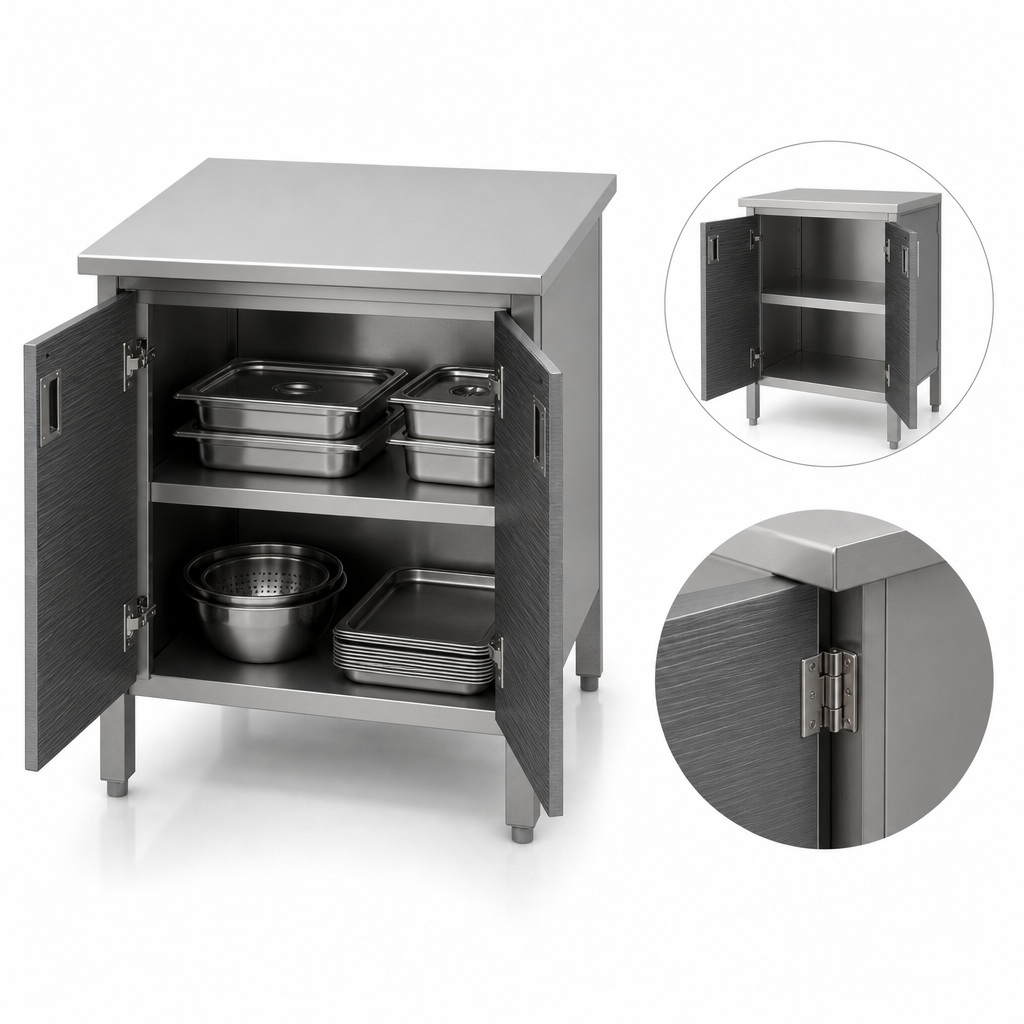 Cabinet Base With Hinged Doors