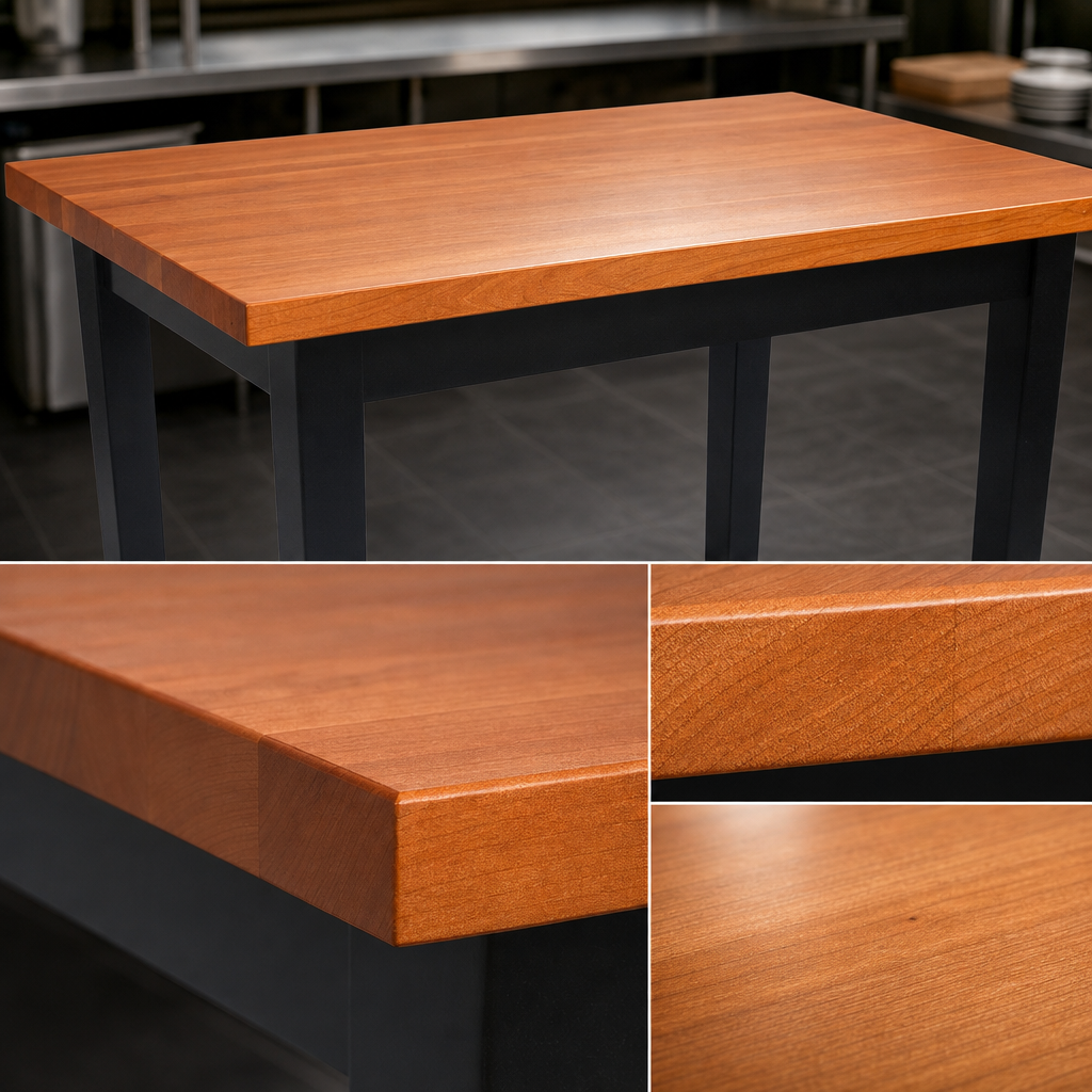Edge-Grain Hardwood Top