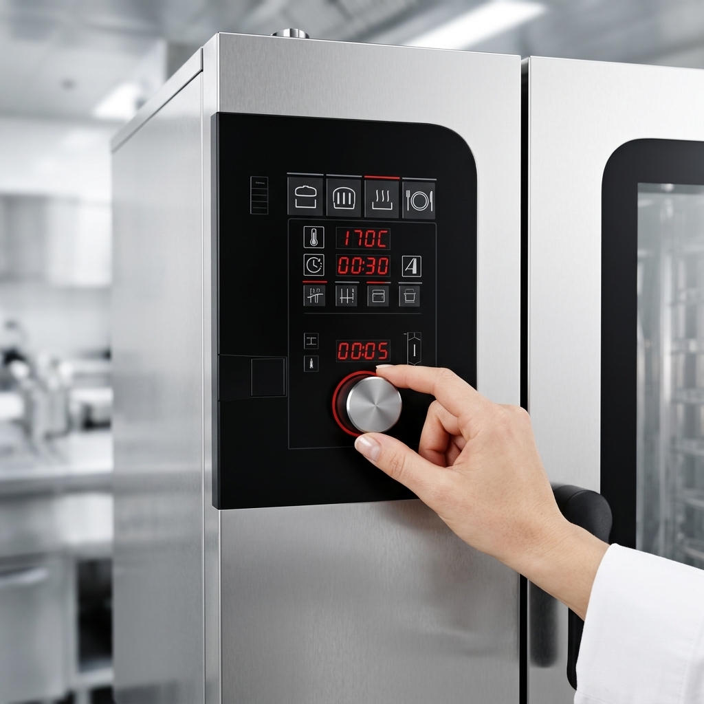 Experience effortless cooking with the oven's intuitive easyDial Controls, designed for quick and precise recipe management.