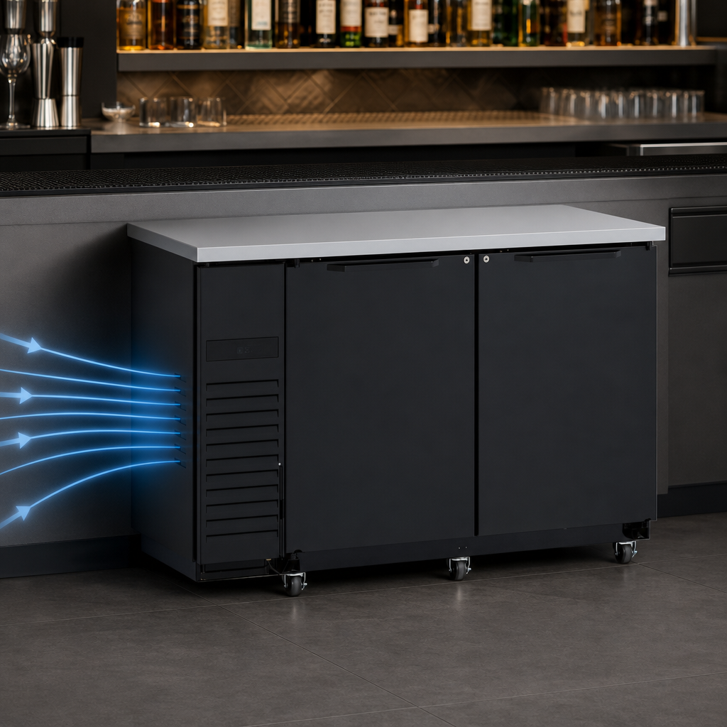 Front-Breathing, Self-Contained Refrigeration