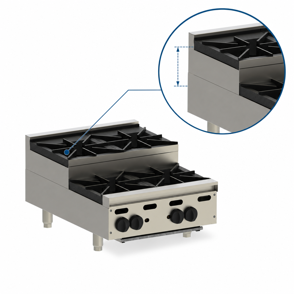 Step-Up Burner Layout