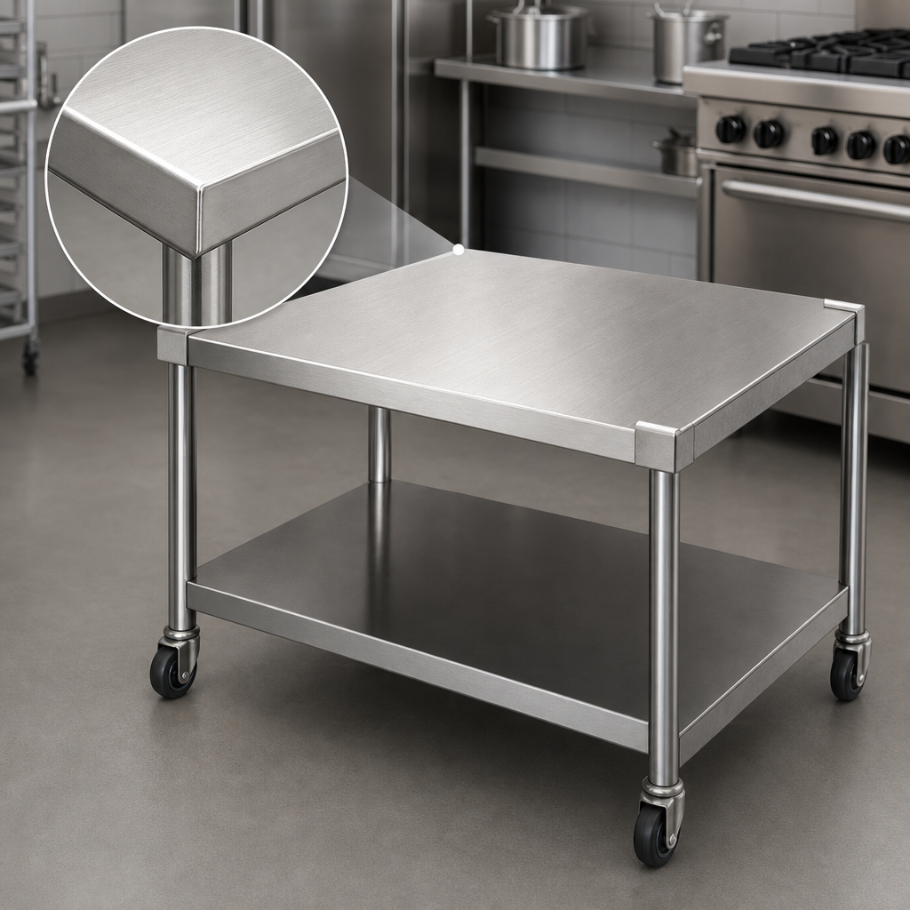 14-Gauge Stainless Steel Top