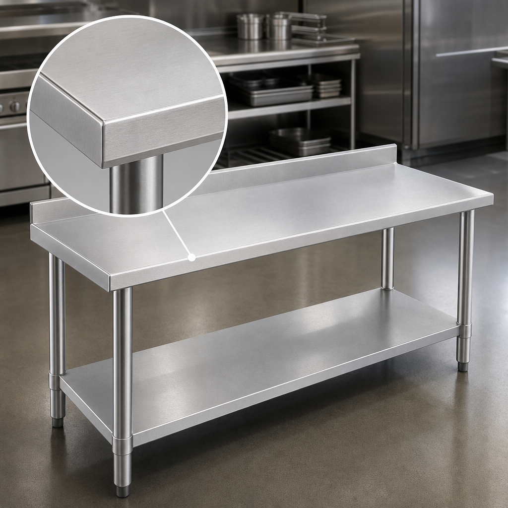 14-Gauge Stainless Steel Top