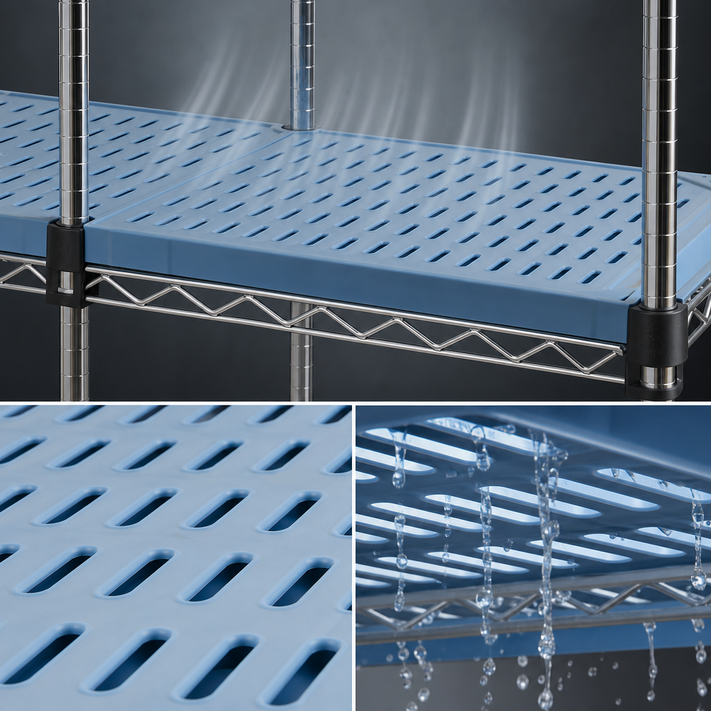 Louvered Shelf Surface
