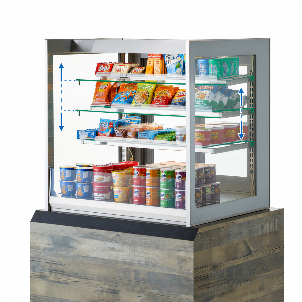 Two Adjustable Tempered Glass Shelves