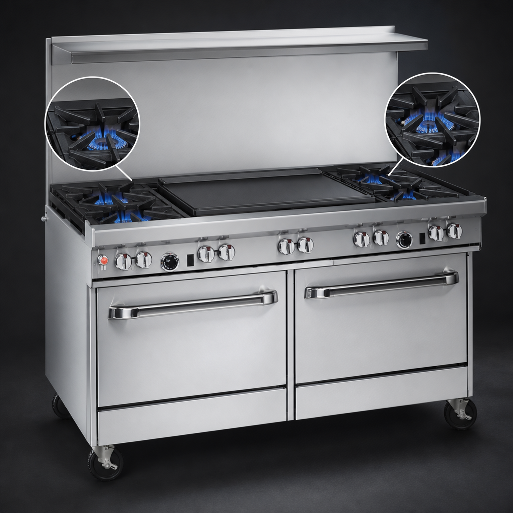 2 Star/Sauté Burners with Standard Grates