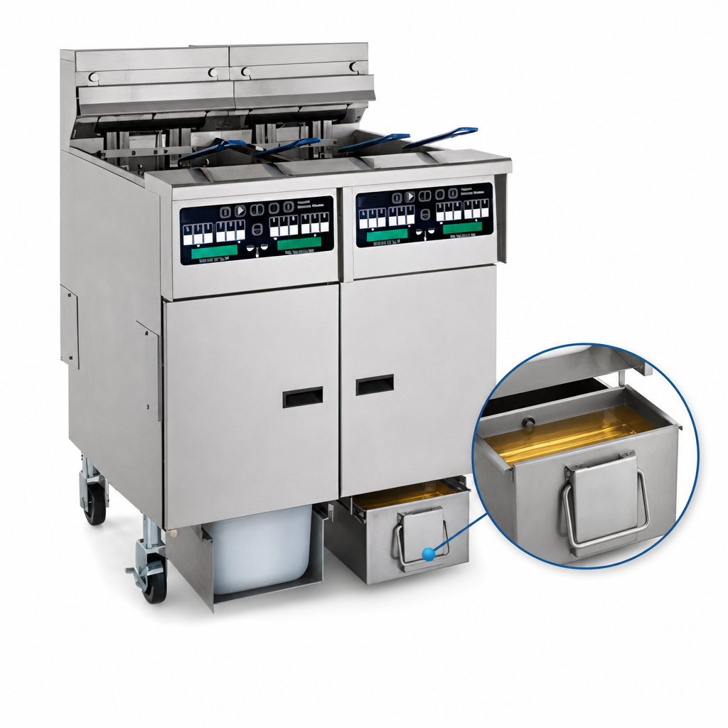 30 lb. Oil Capacity Per Fryer