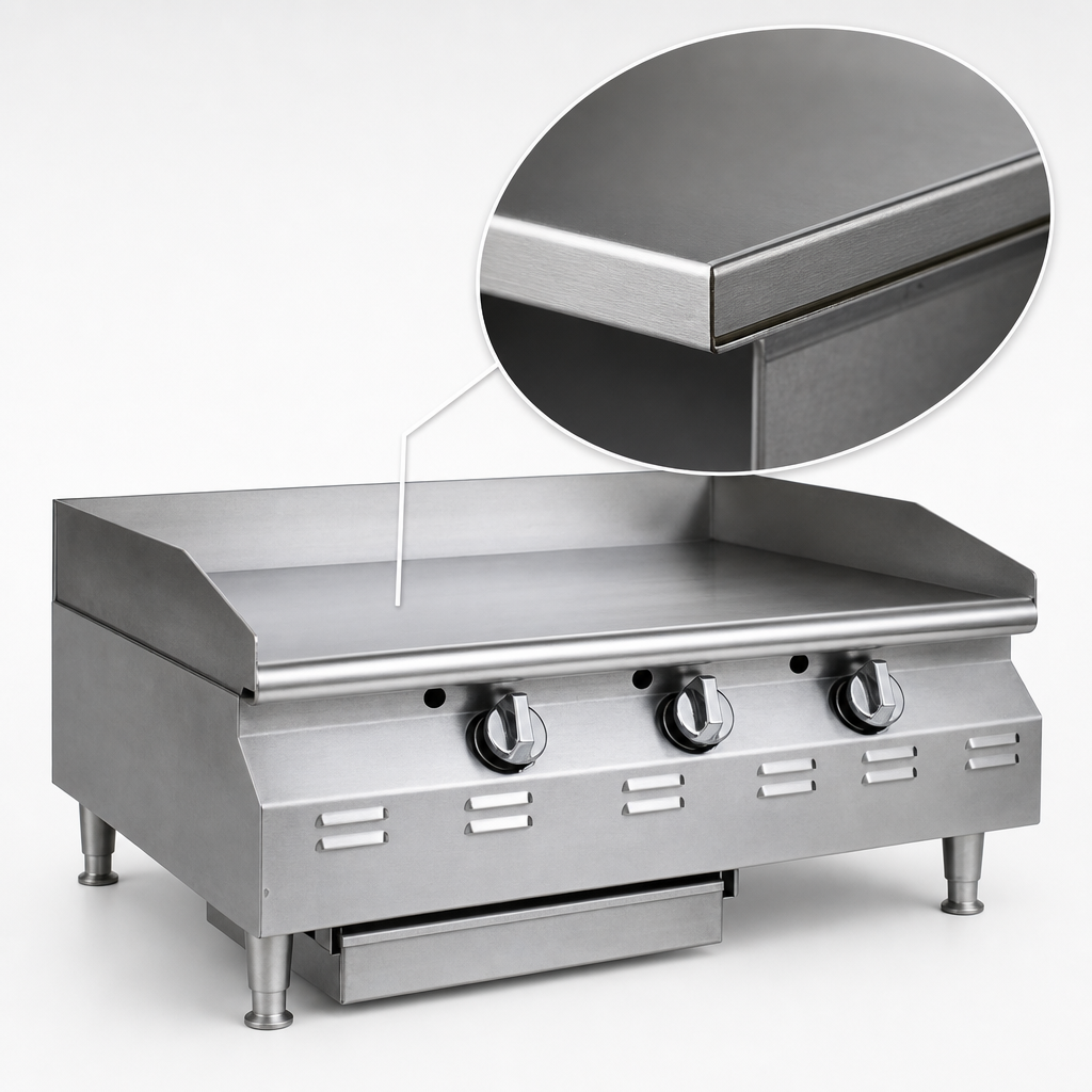 3/4-Inch Smooth Steel Griddle Plate
