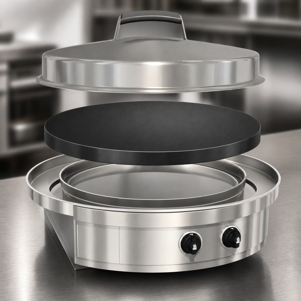 Circular Seasoned Steel Cook Surface