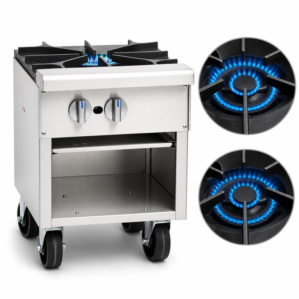 Dual 3-Ring Burners
