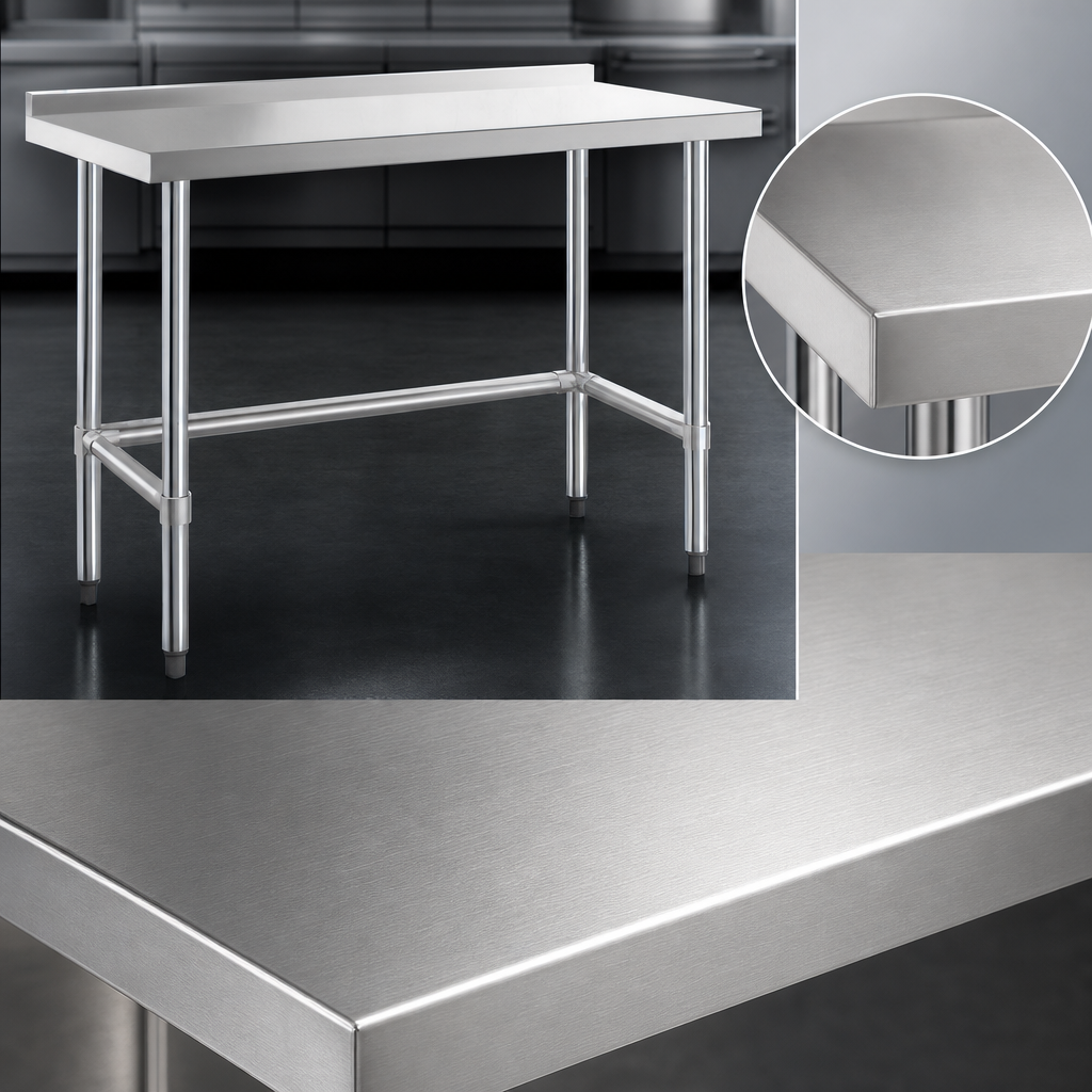 16-Gauge 304 Stainless Steel Top
