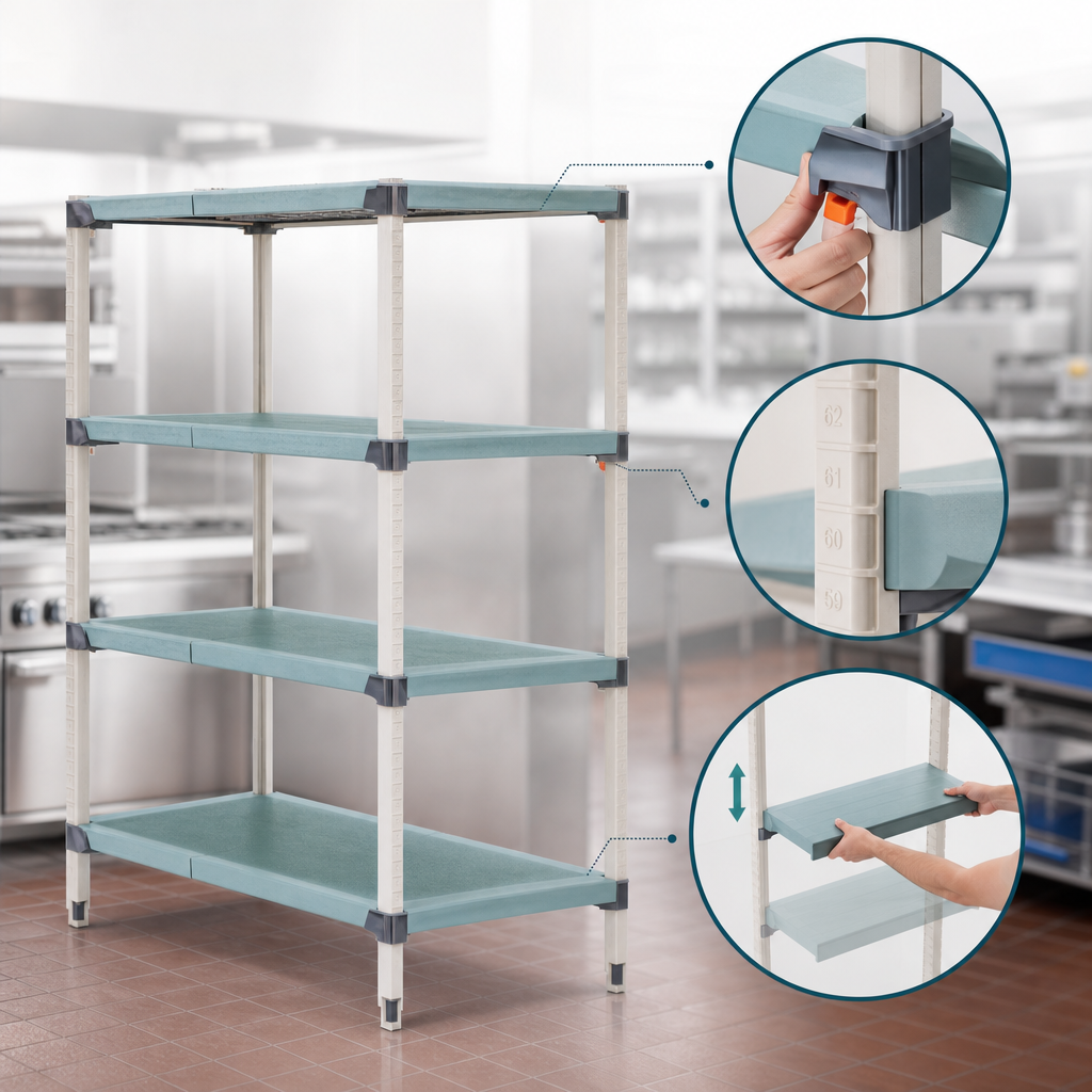Quick-Adjust Shelves