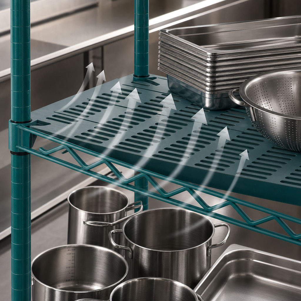 Louvered Shelf Design