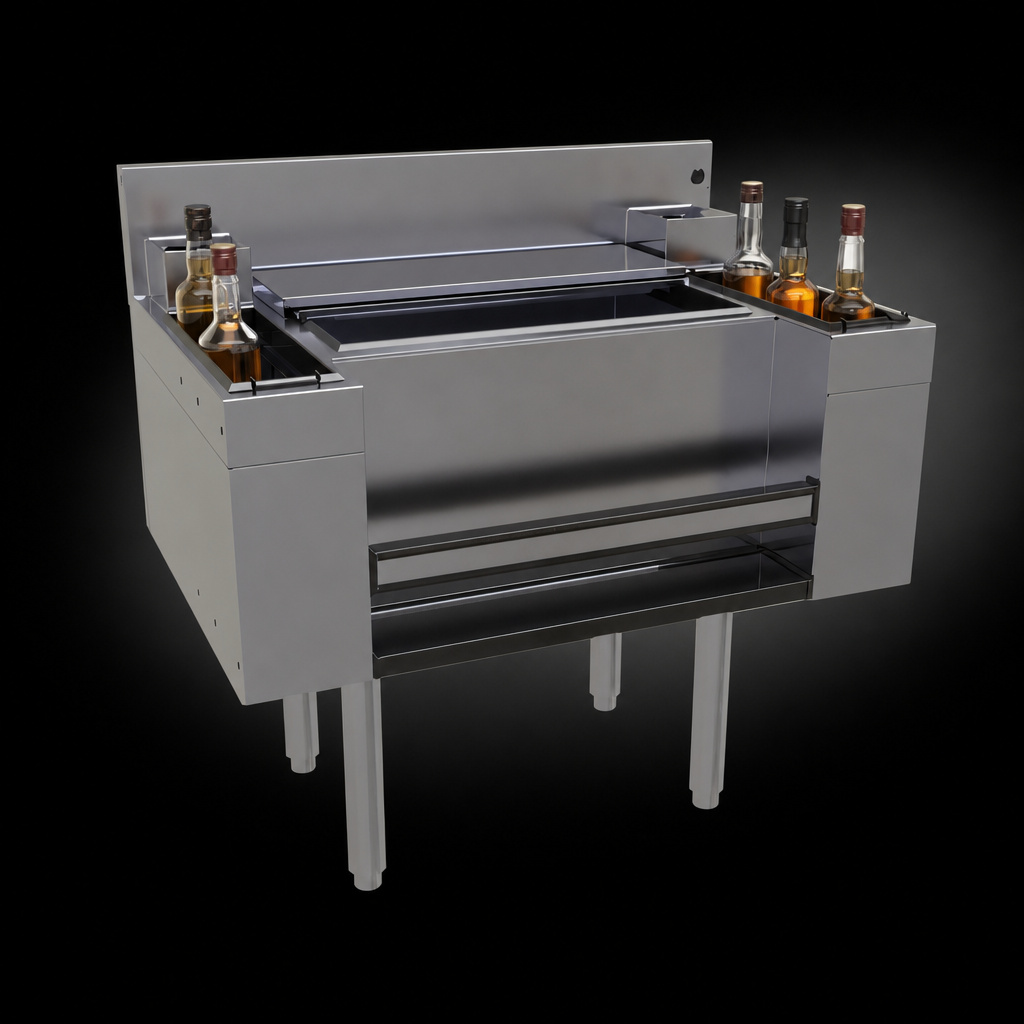 Dual 3-Bottle Storage Compartments
