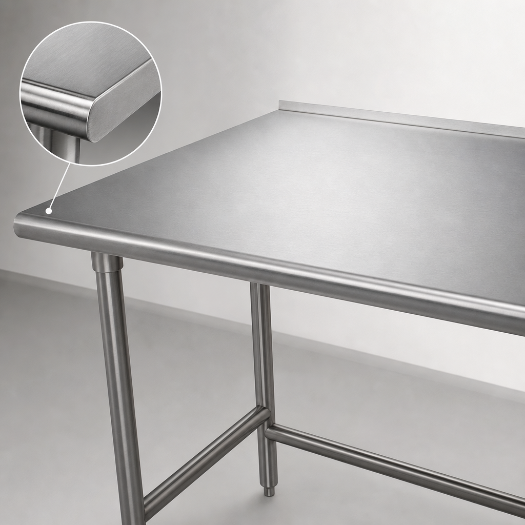 16-Gauge 304 Stainless Steel Top
