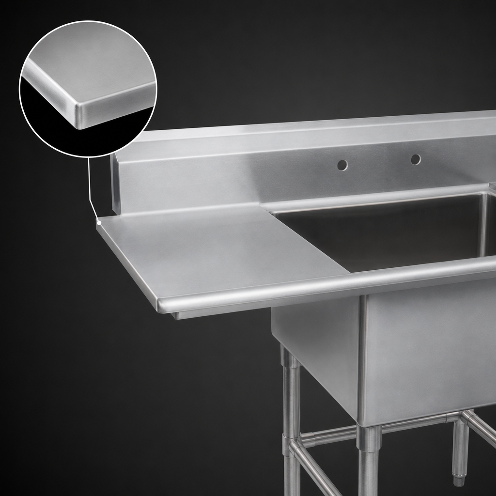 14-Gauge Stainless Steel Top