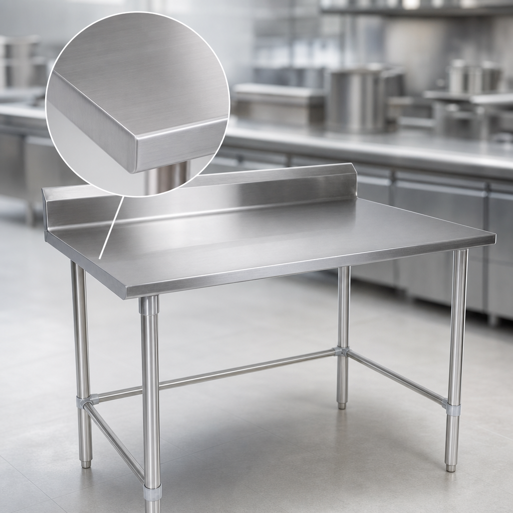 16-Gauge Stainless Steel Top