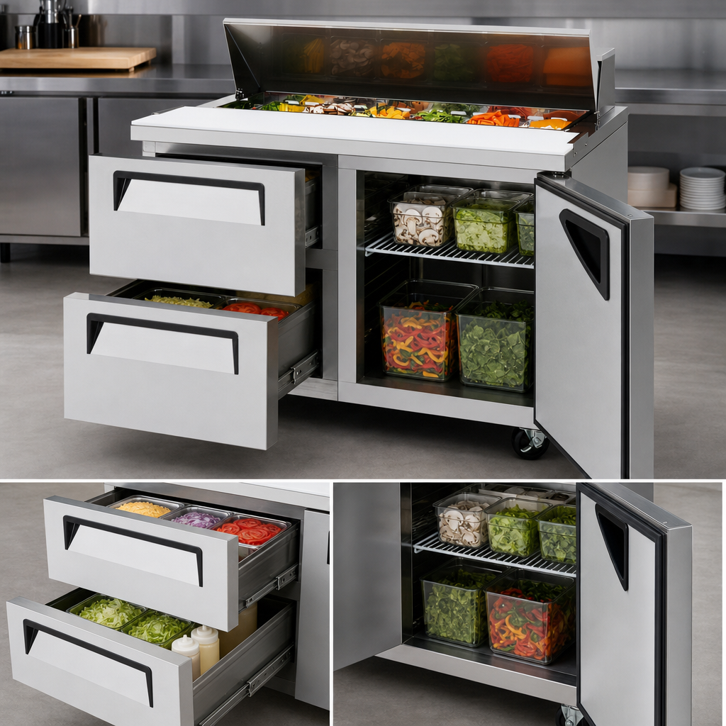 Mixed Drawer-and-Door Access