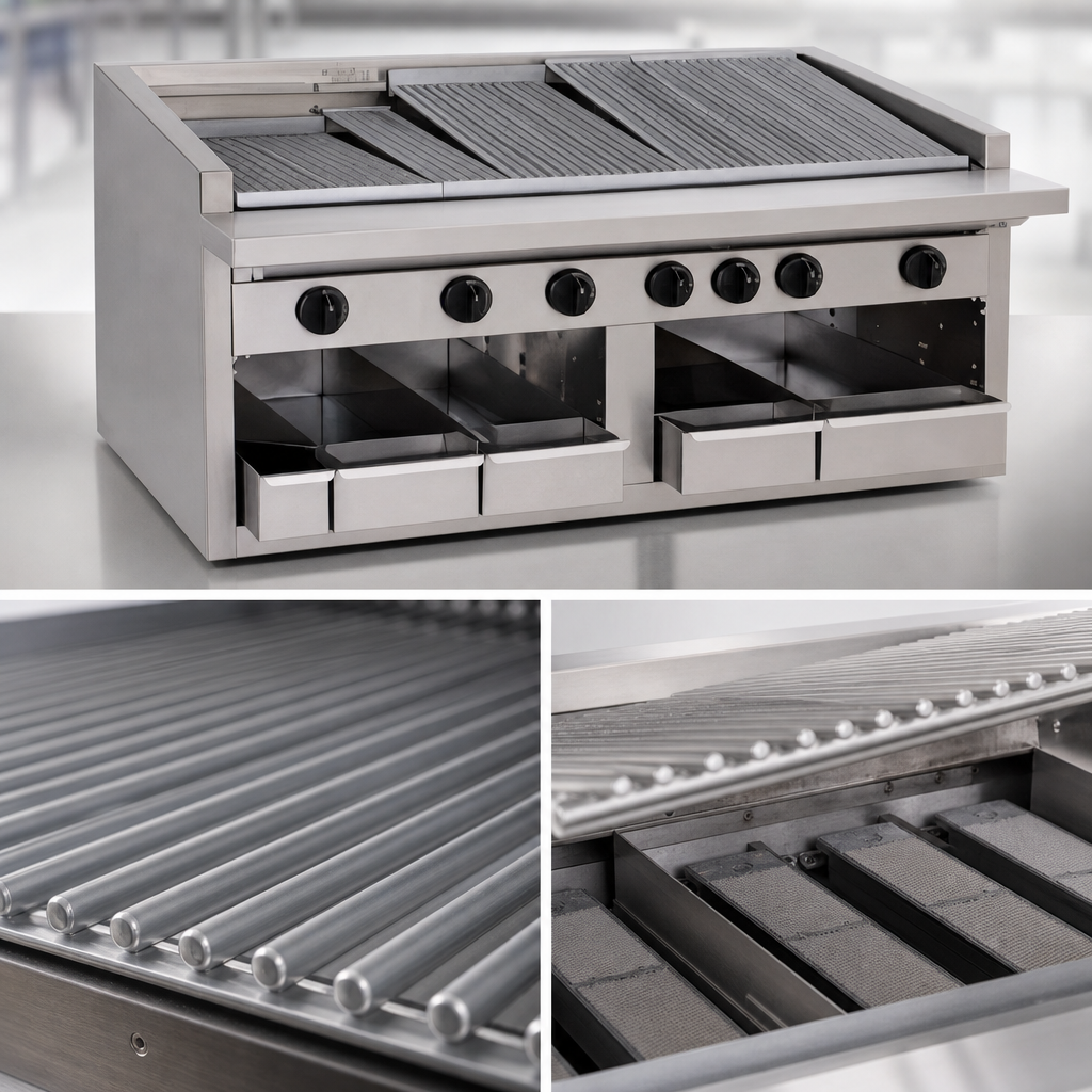 Free Floating Round Rod Top Grate