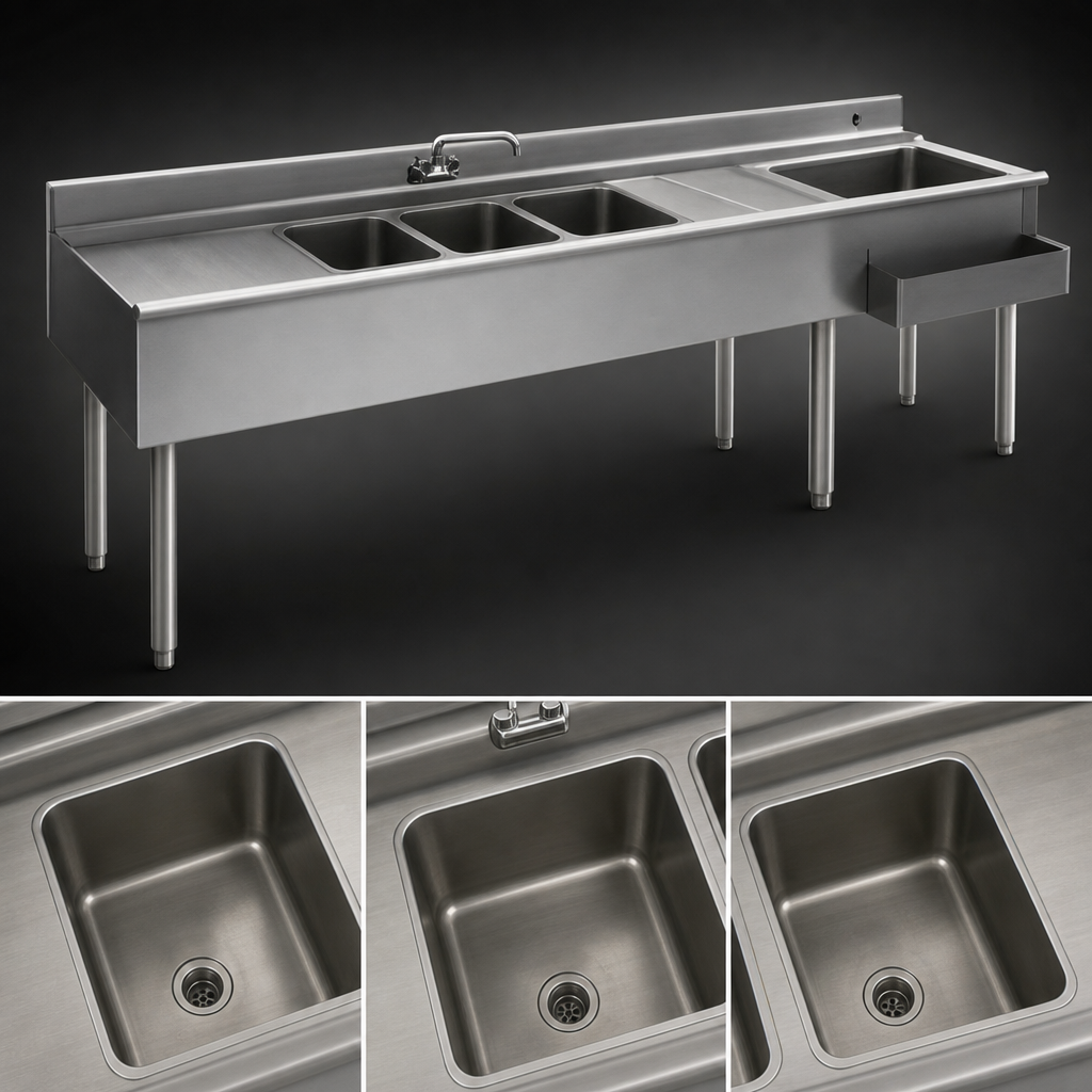 Three Sink Bowls