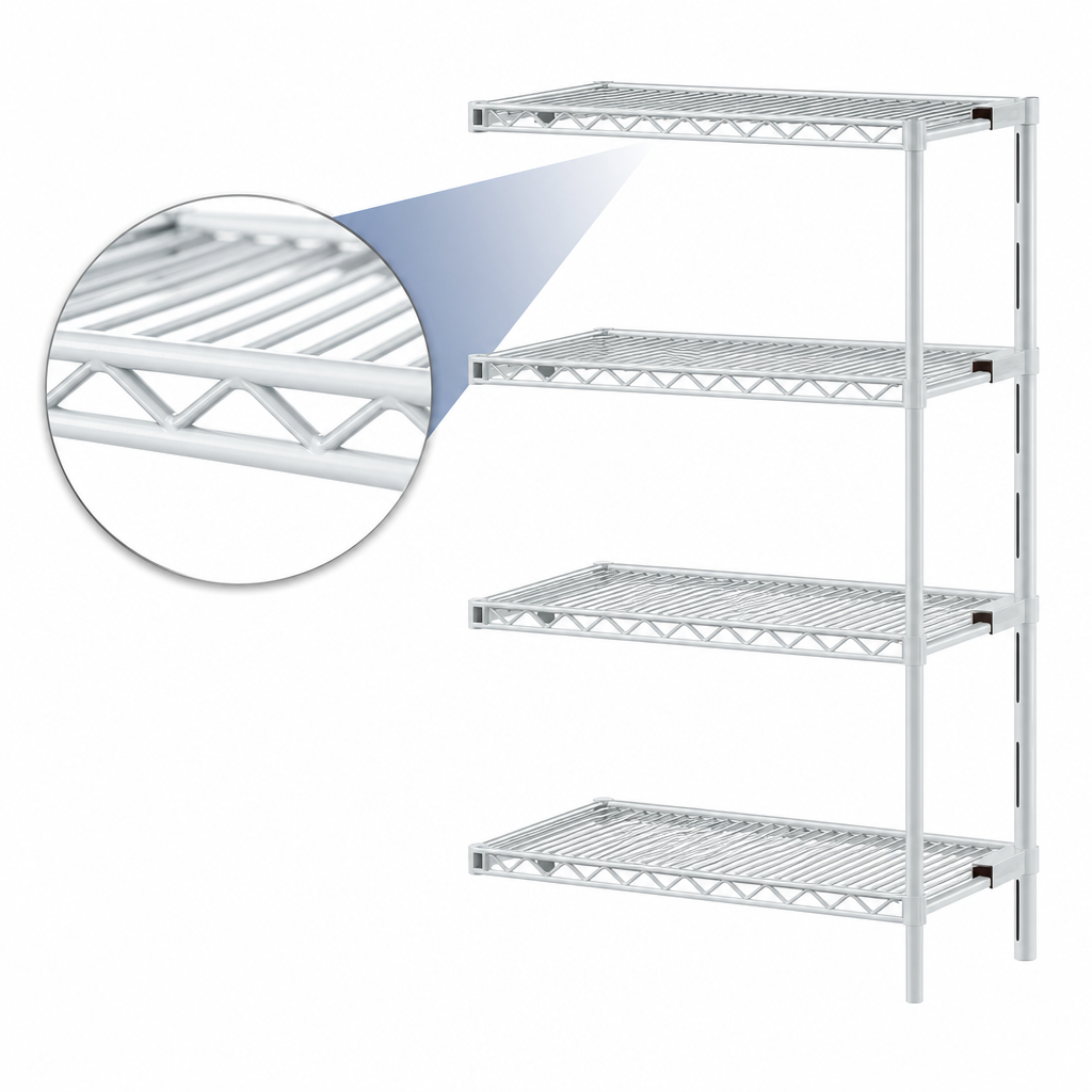 Patented QuadTruss® Shelf Design